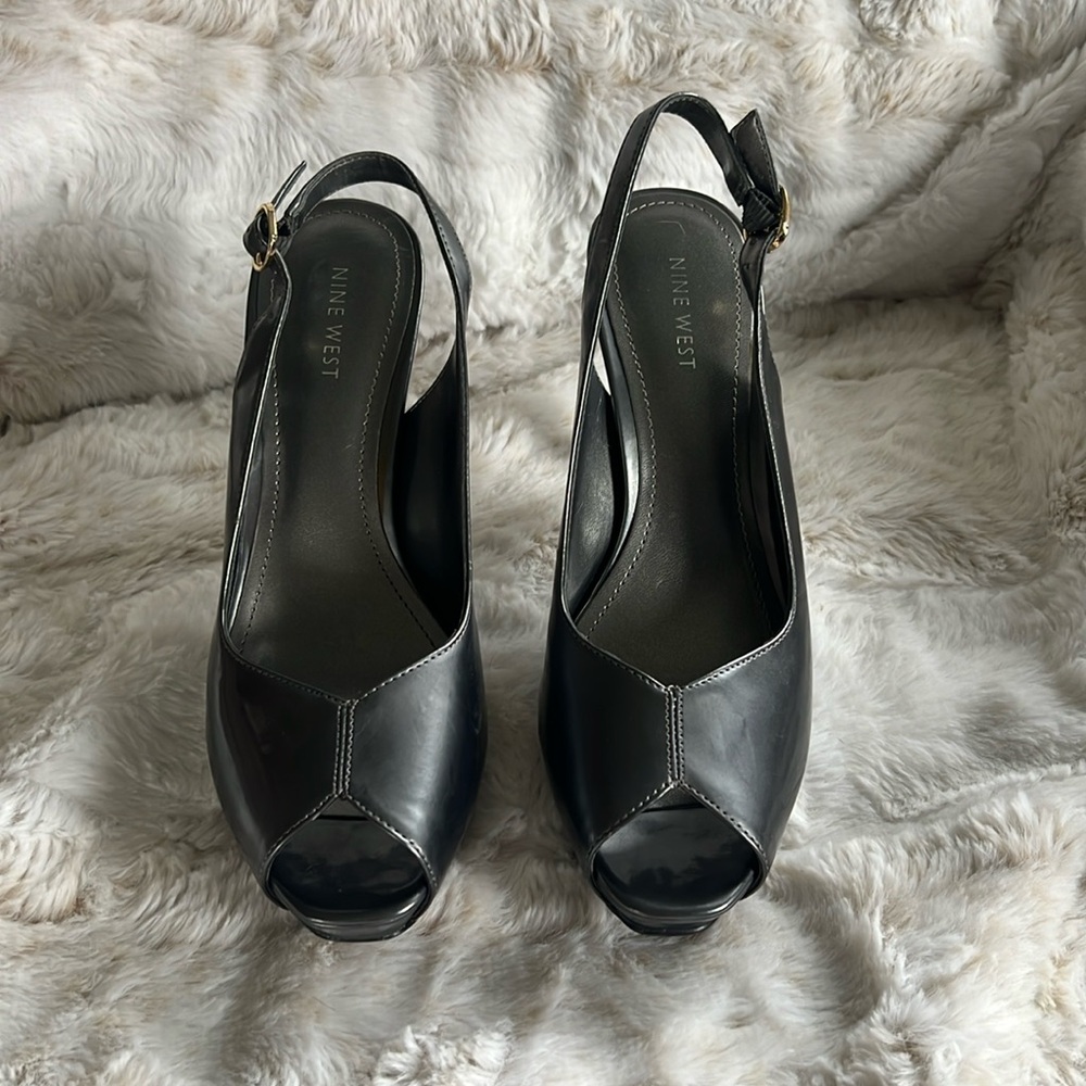 Nine West Peep Toe Slingback Shoes